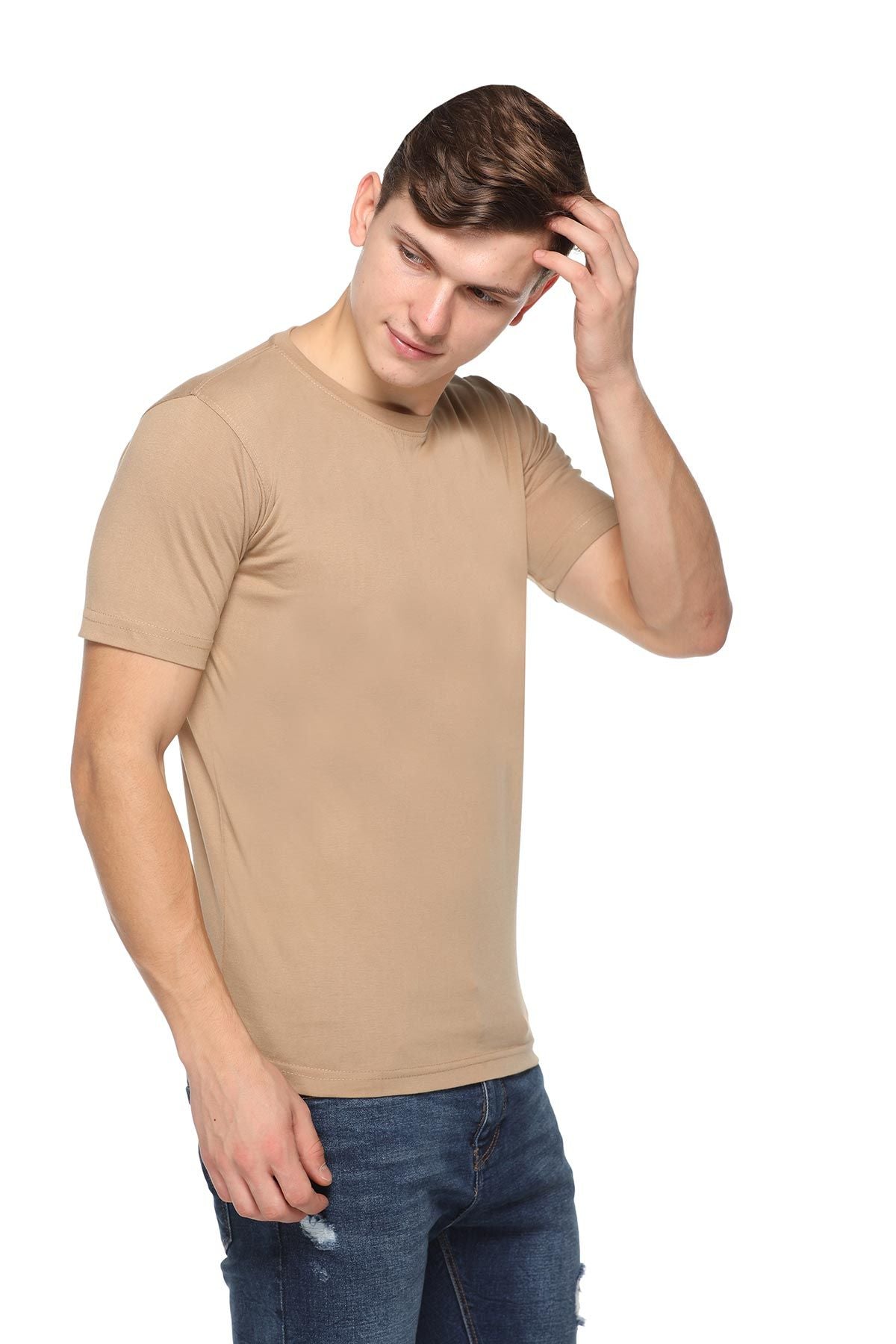 Skinta Half Sleeve Bio-Wash Crew Neck T-Shirt