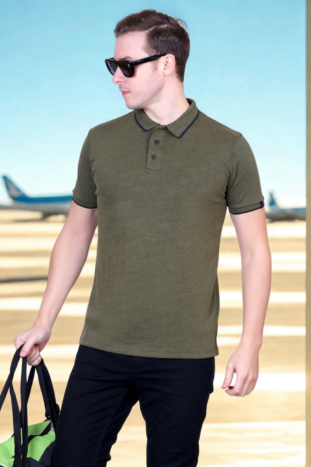 Winbarg Bird Eye Half Sleeve Polo T-Shirts