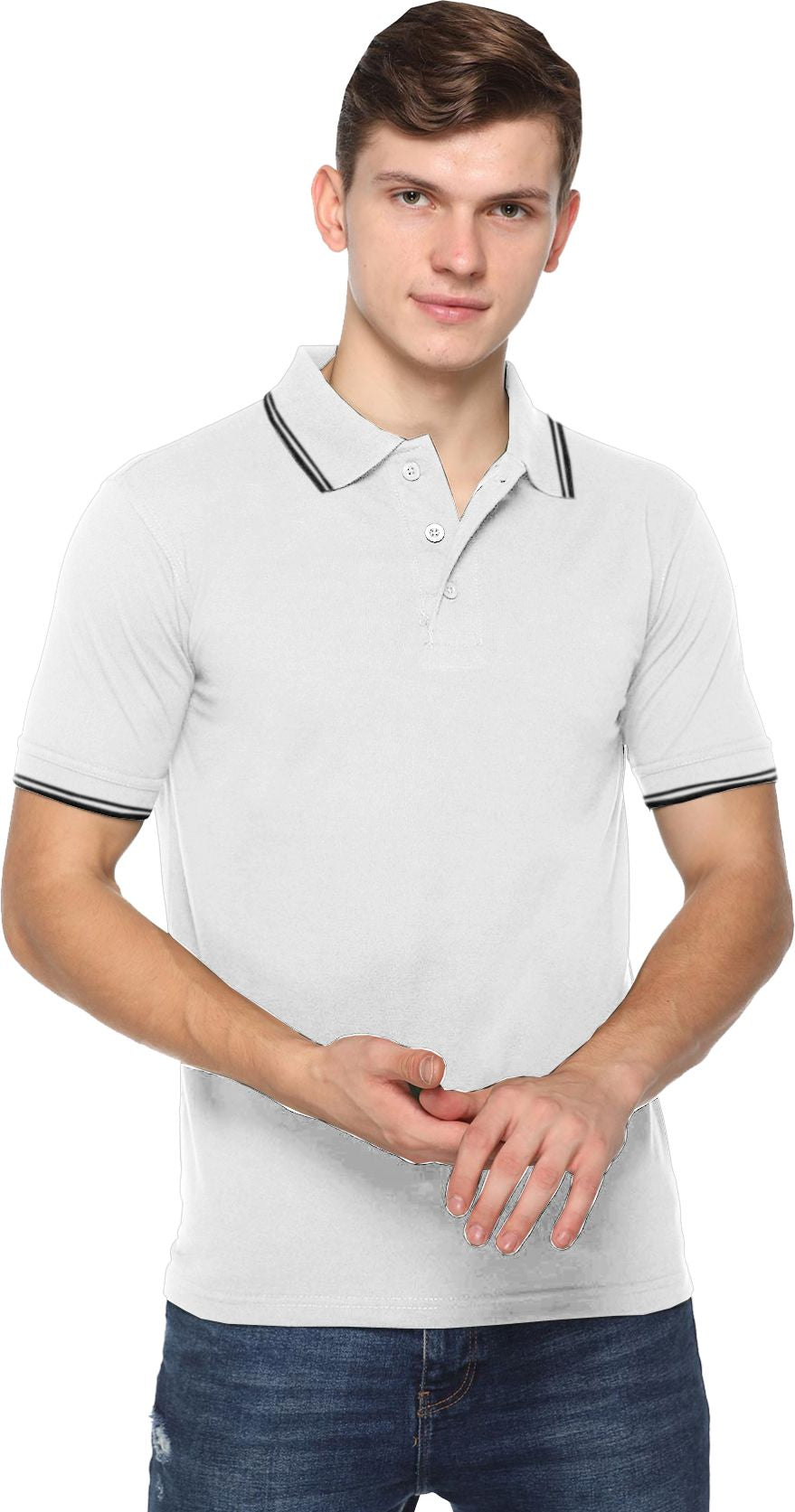 Acti Hy Dry Dryfit With Tipping Polo T-Shirt