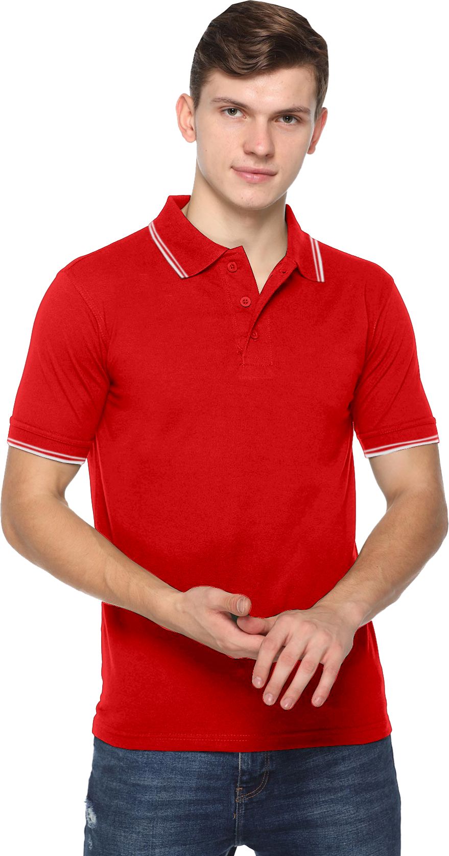 Acti Hy Dry Dryfit With Tipping Polo T-Shirt