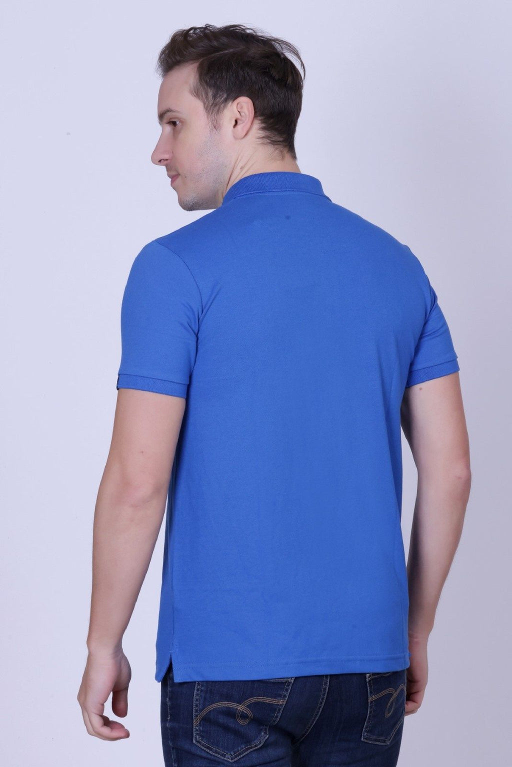 Winbarg Solid Stretch Half Sleeve Polo T-Shirts