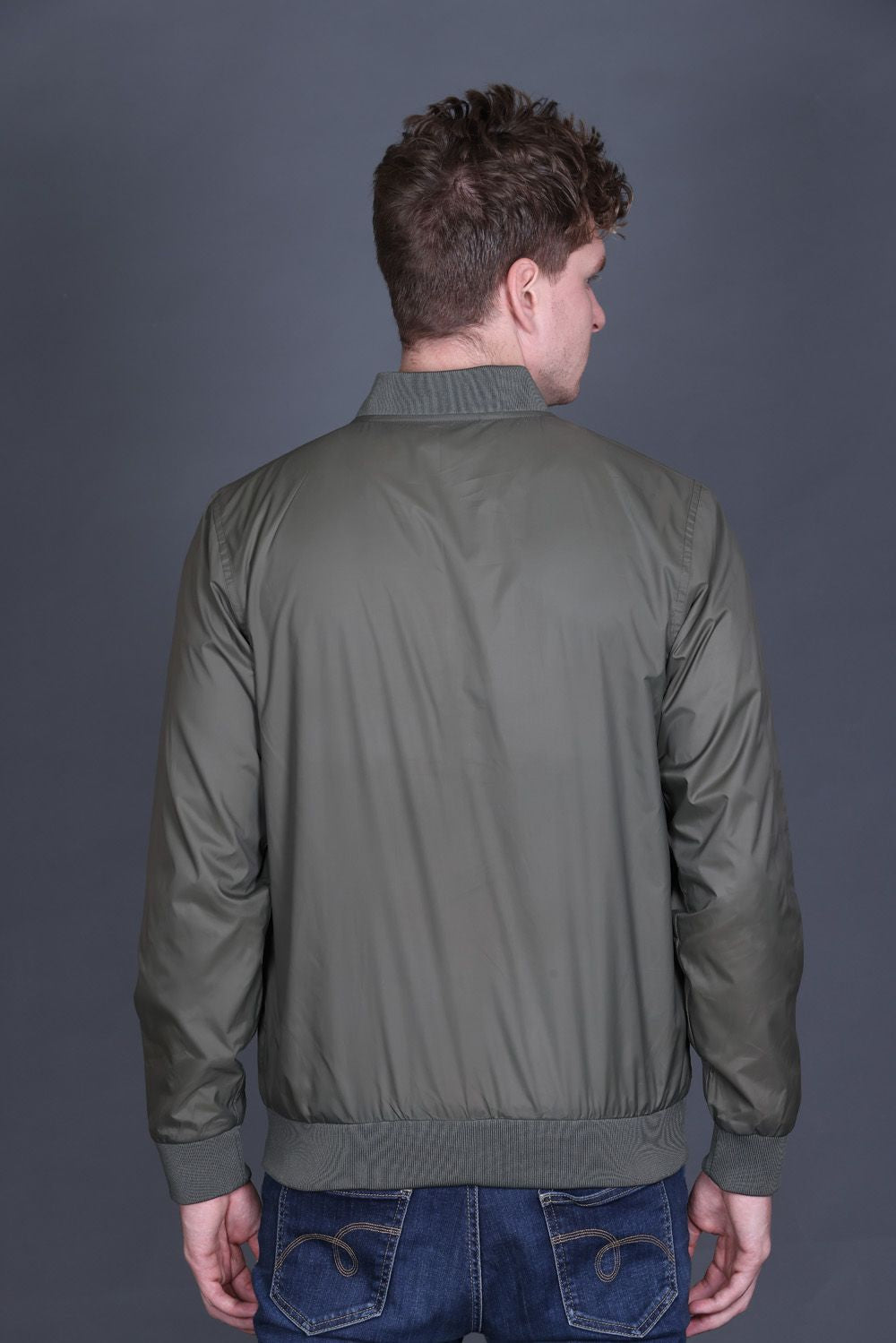 Indian Terrain Men's Polyester Bomber Jacket – Full Sleeve