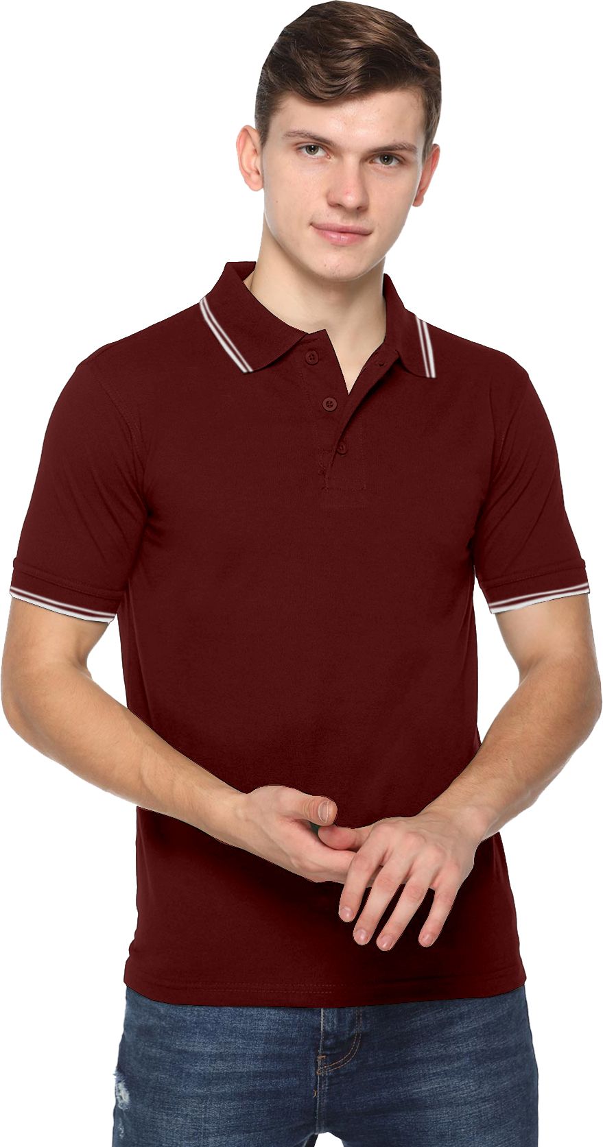 Acti Hy Dry Dryfit With Tipping Polo T-Shirt