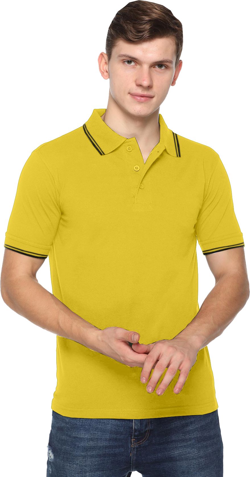 Acti Hy Dry Dryfit With Tipping Polo T-Shirt