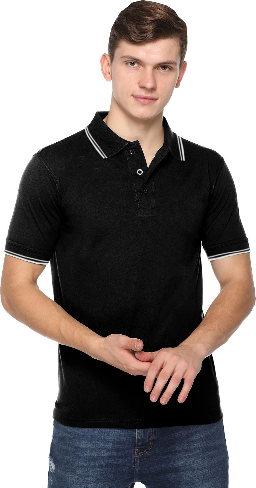 Acti Hy Dry Dryfit With Tipping Polo T-Shirt