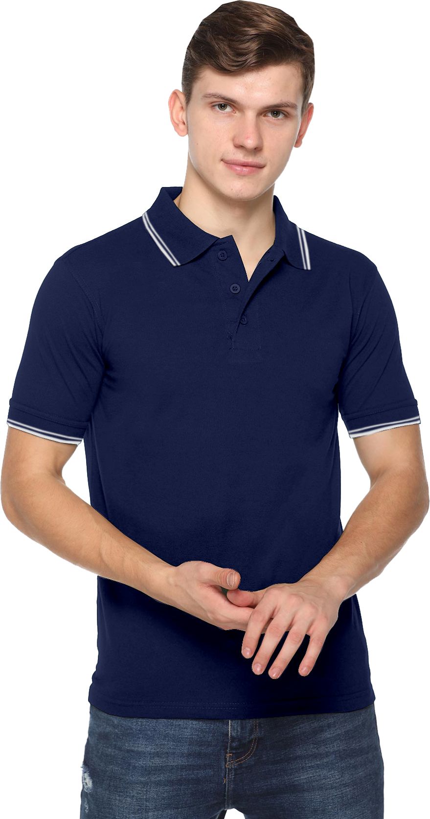 Acti Hy Dry Dryfit With Tipping Polo T-Shirt
