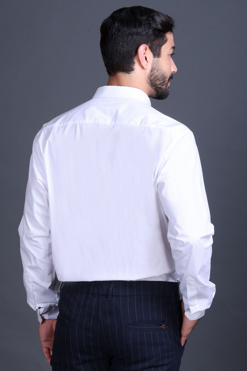 Indian Terrain Men's Classic Poplin Full Sleeve Shirt