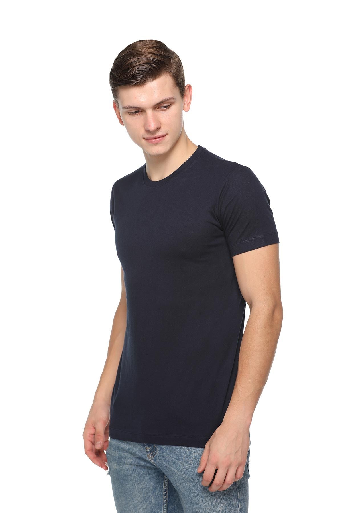 Skinta Half Sleeve Bio-Wash Crew Neck T-Shirt