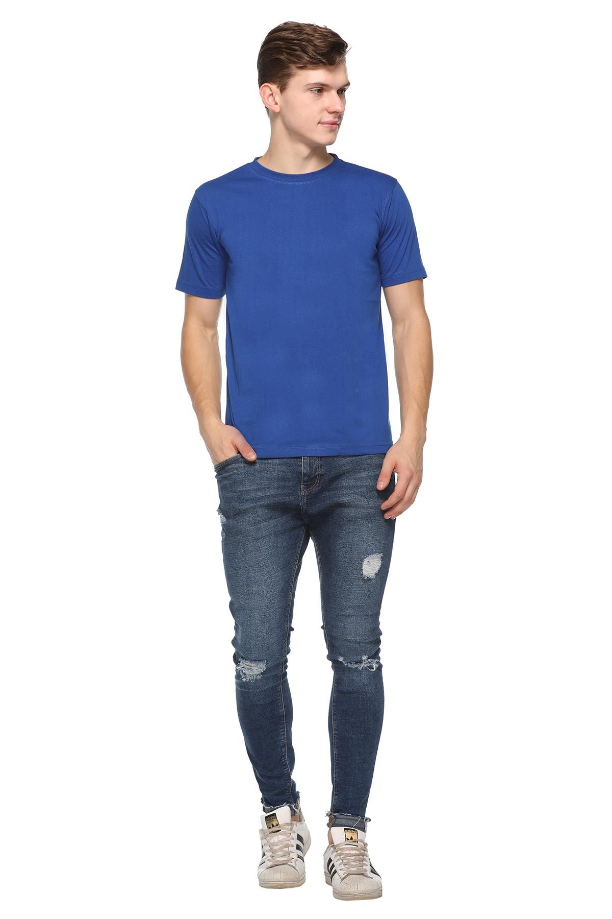 Skinta Half Sleeve Bio-Wash Crew Neck T-Shirt