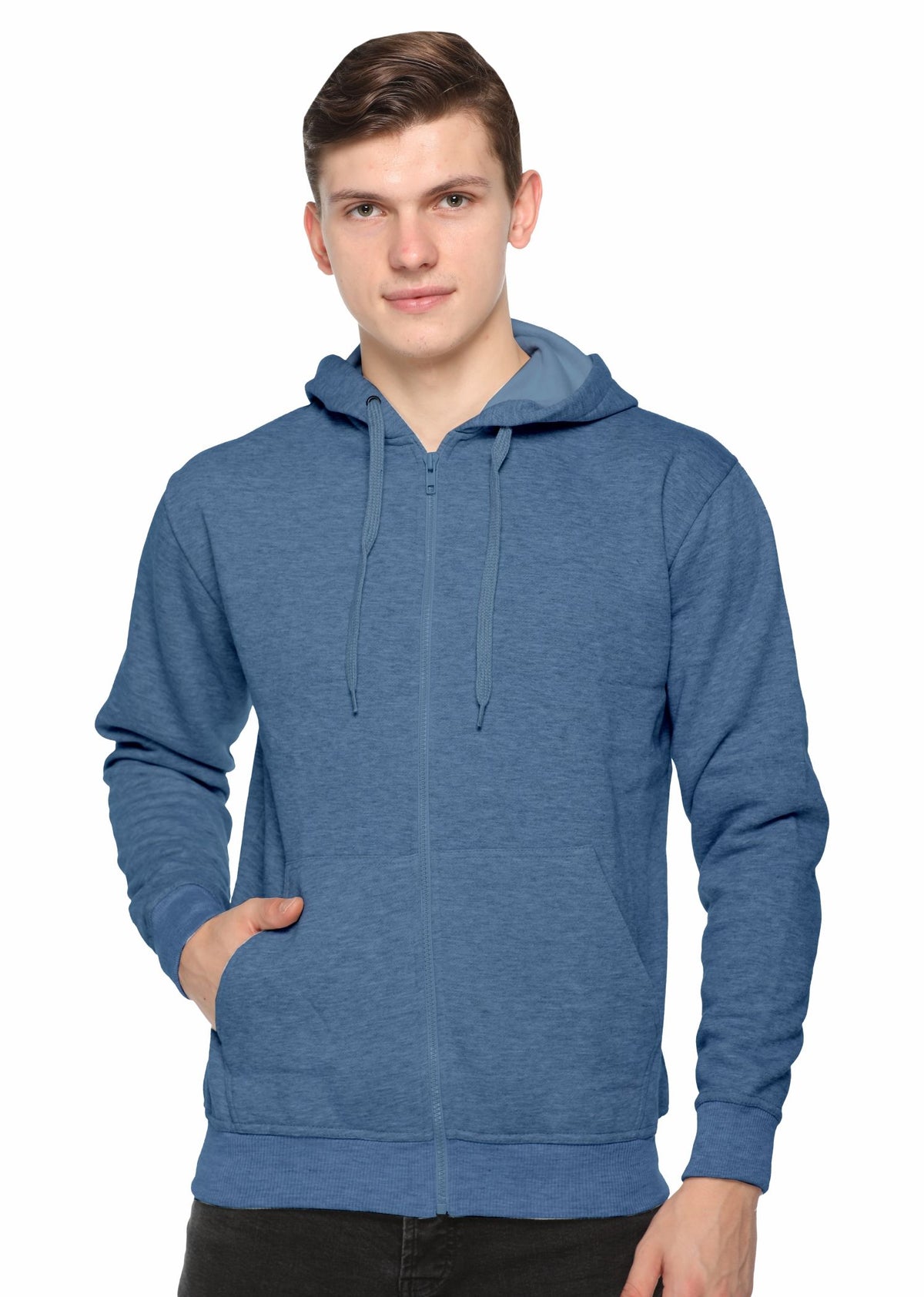 Zero Degree Full Sleeve Sweatshirt Zipper with Hoodie
