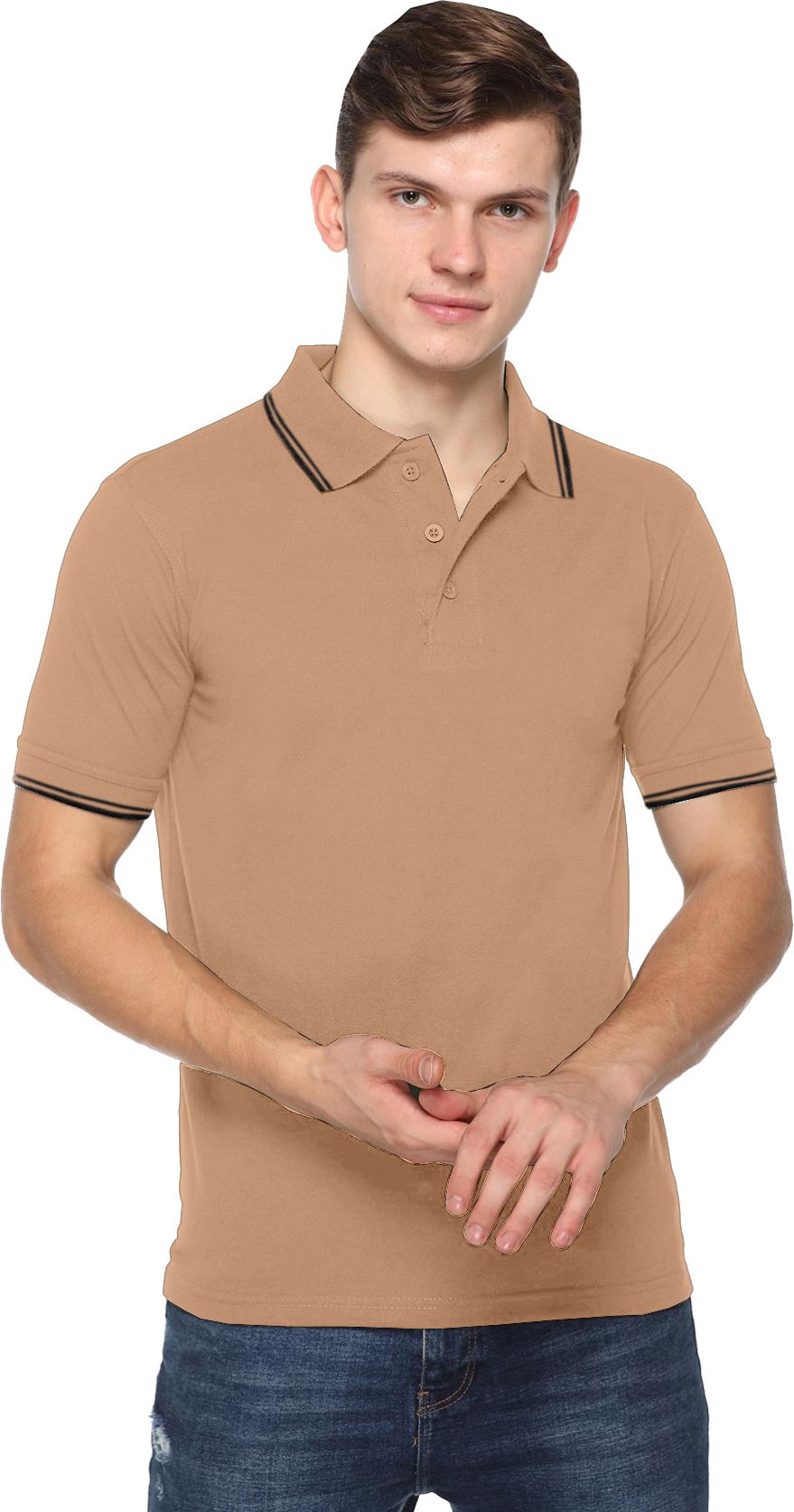 Acti Hy Dry Dryfit With Tipping Polo T-Shirt