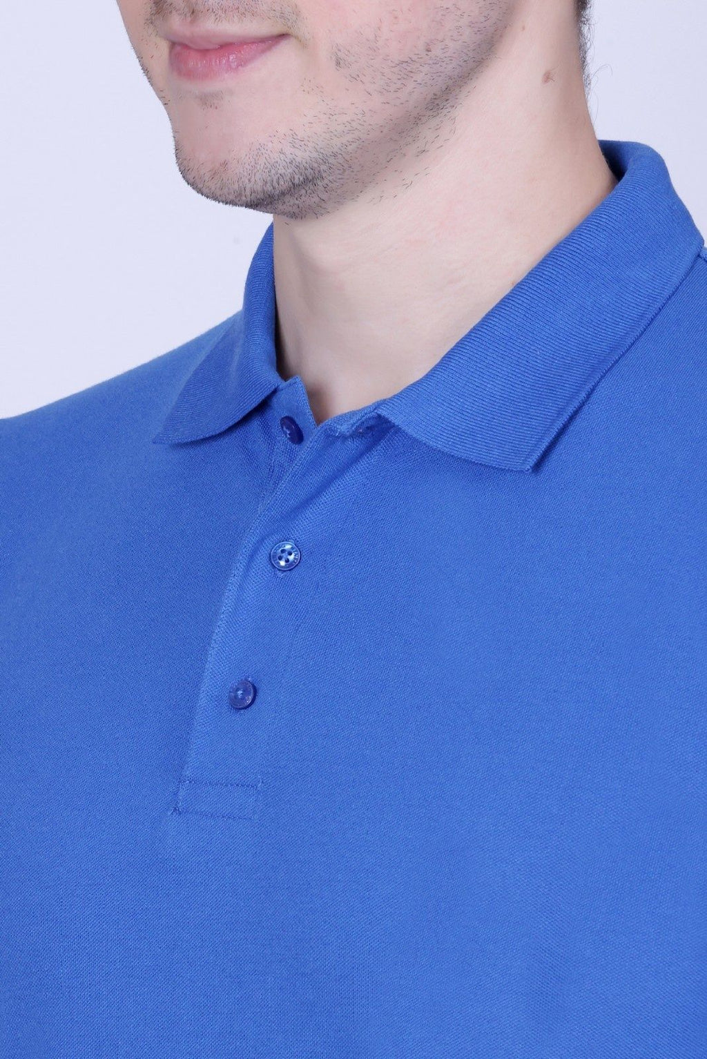 Winbarg Solid Stretch Half Sleeve Polo T-Shirts