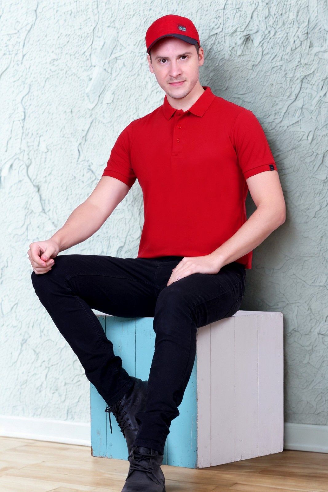 Winbarg Solid Stretch Half Sleeve Polo T-Shirts