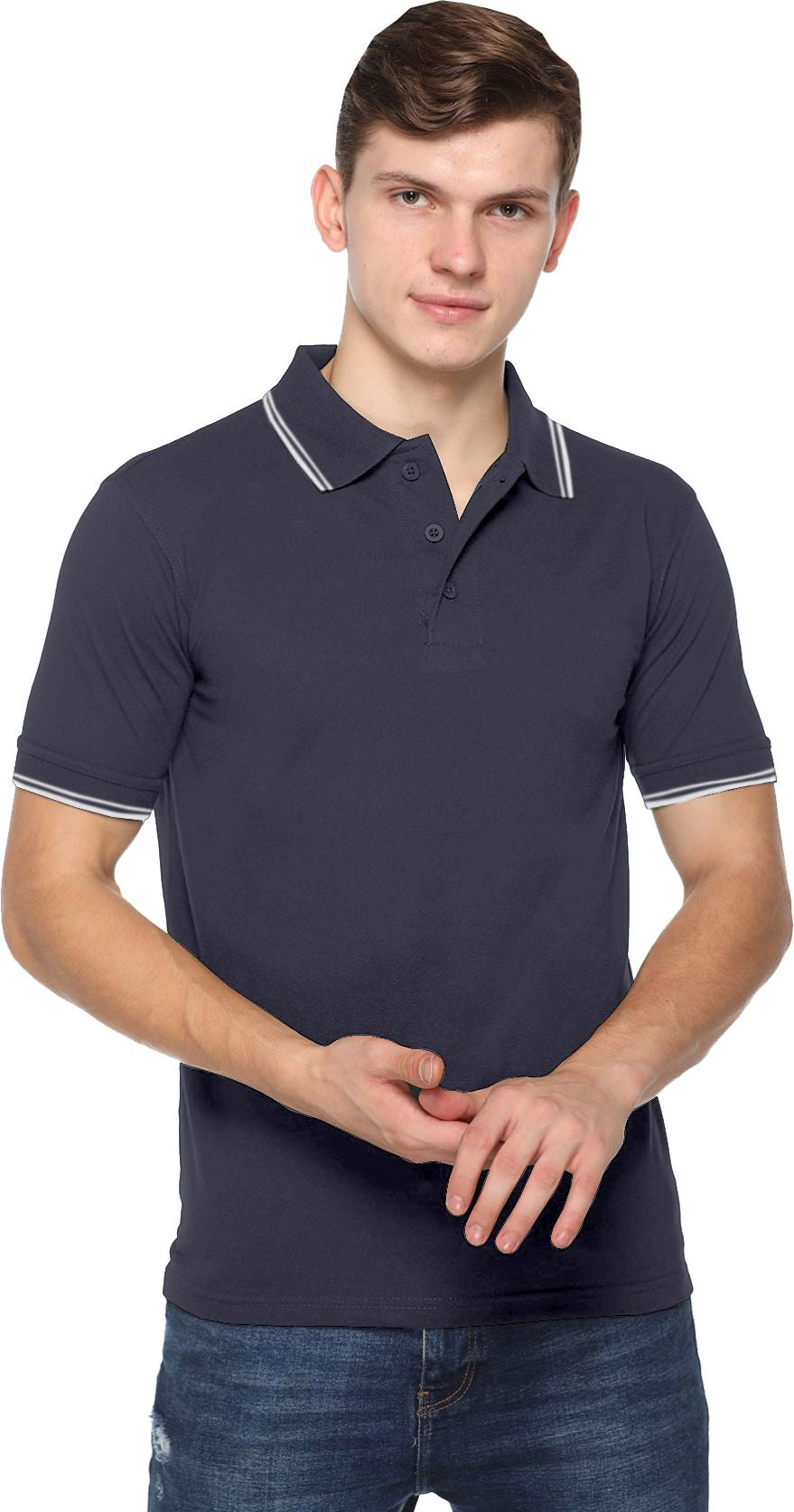 Acti Hy Dry Dryfit With Tipping Polo T-Shirt