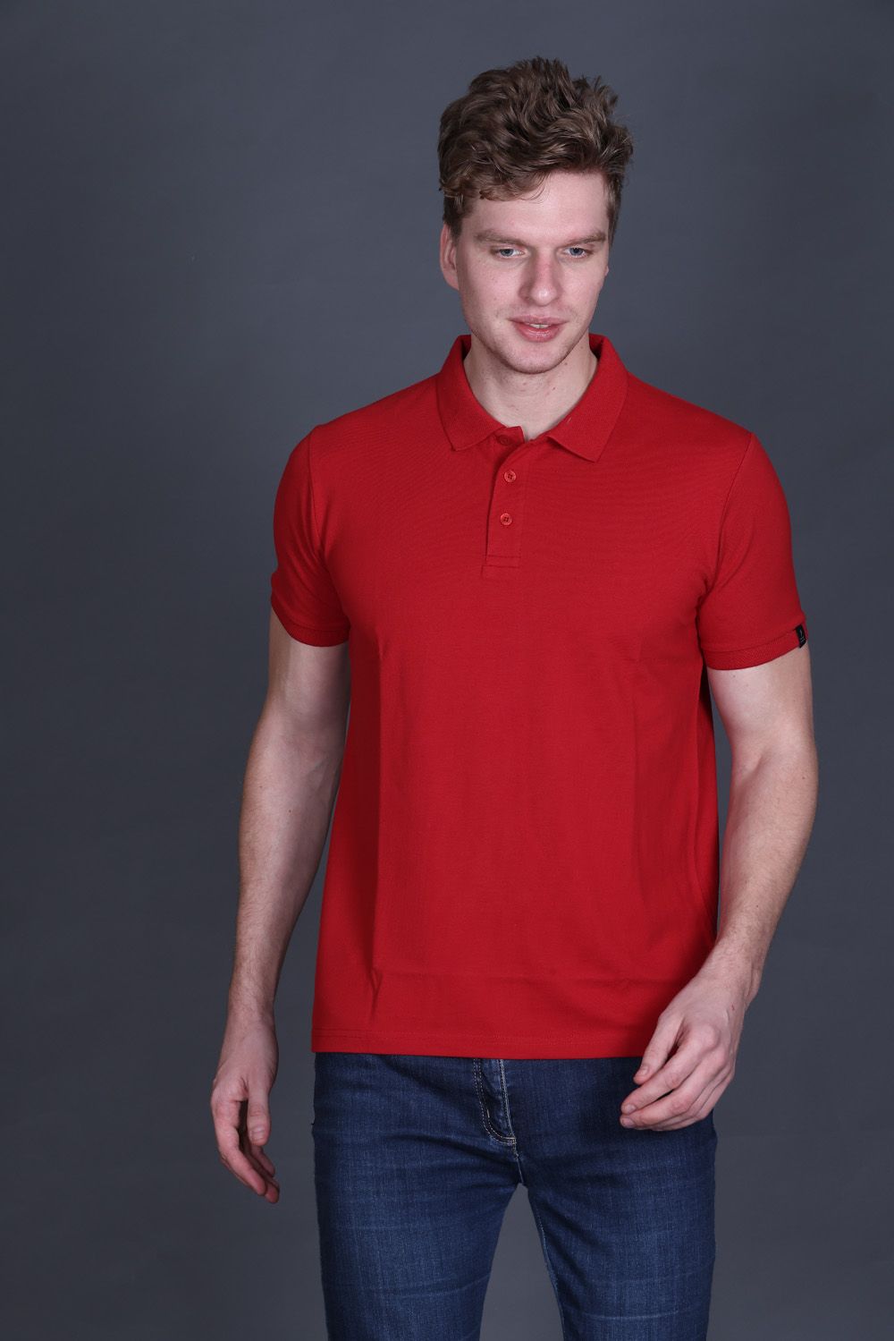 Indian Terrain Jacquard Collar Polo T-Shirt