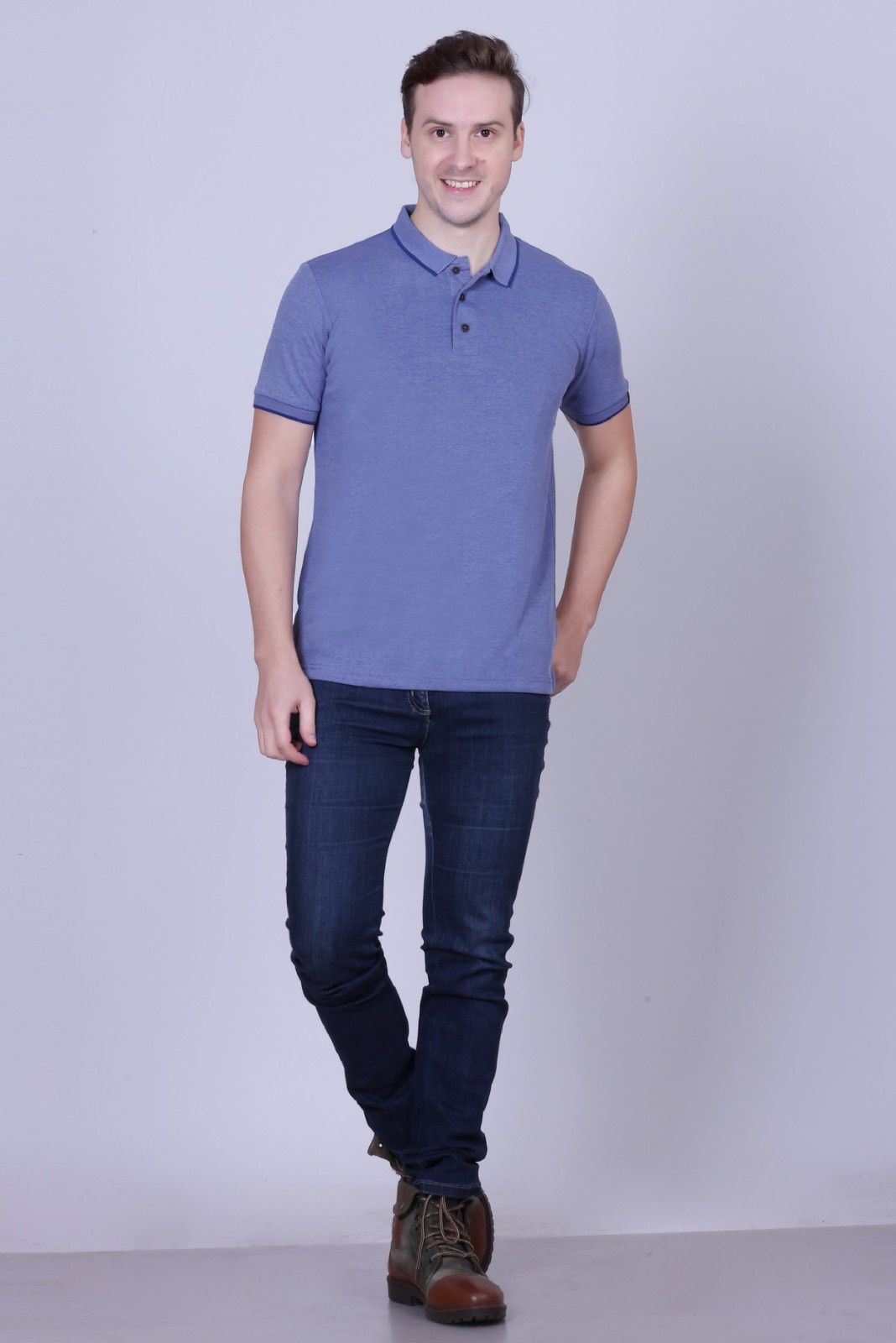 Winbarg Bird Eye Half Sleeve Polo T-Shirts