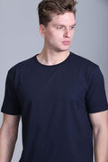 Indian Terrain Men's Cotton Stretch Crew Neck T-Shirt