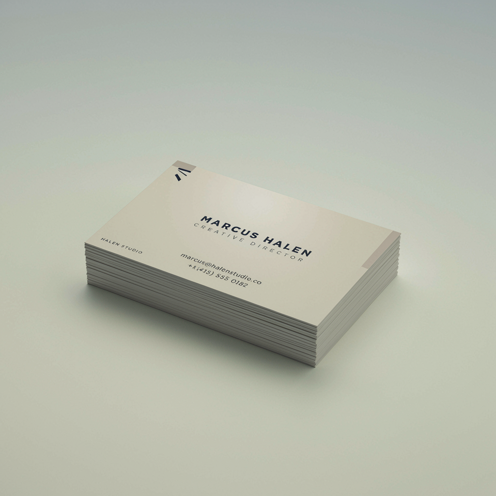 Glossy business cards